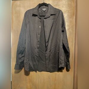 Express Men's Black Button-Up Jacket